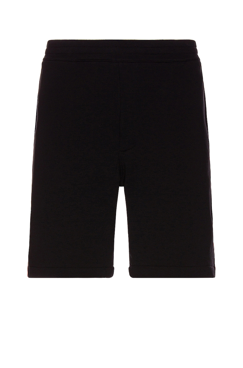 Image 1 of Alexander McQueen Logo Tape Shorts in Black