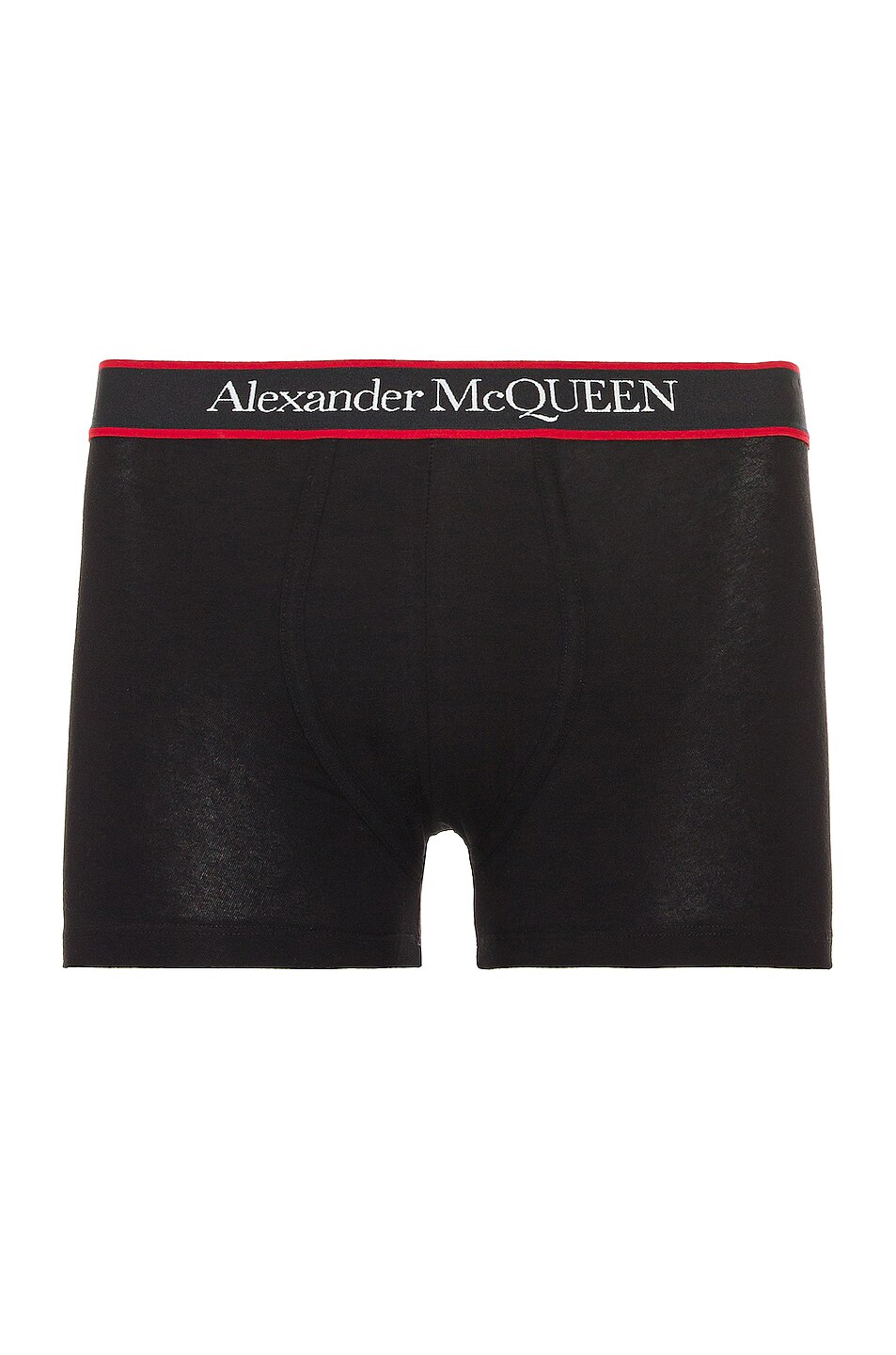 Image 1 of Alexander McQueen Selvedge Boxer in Black