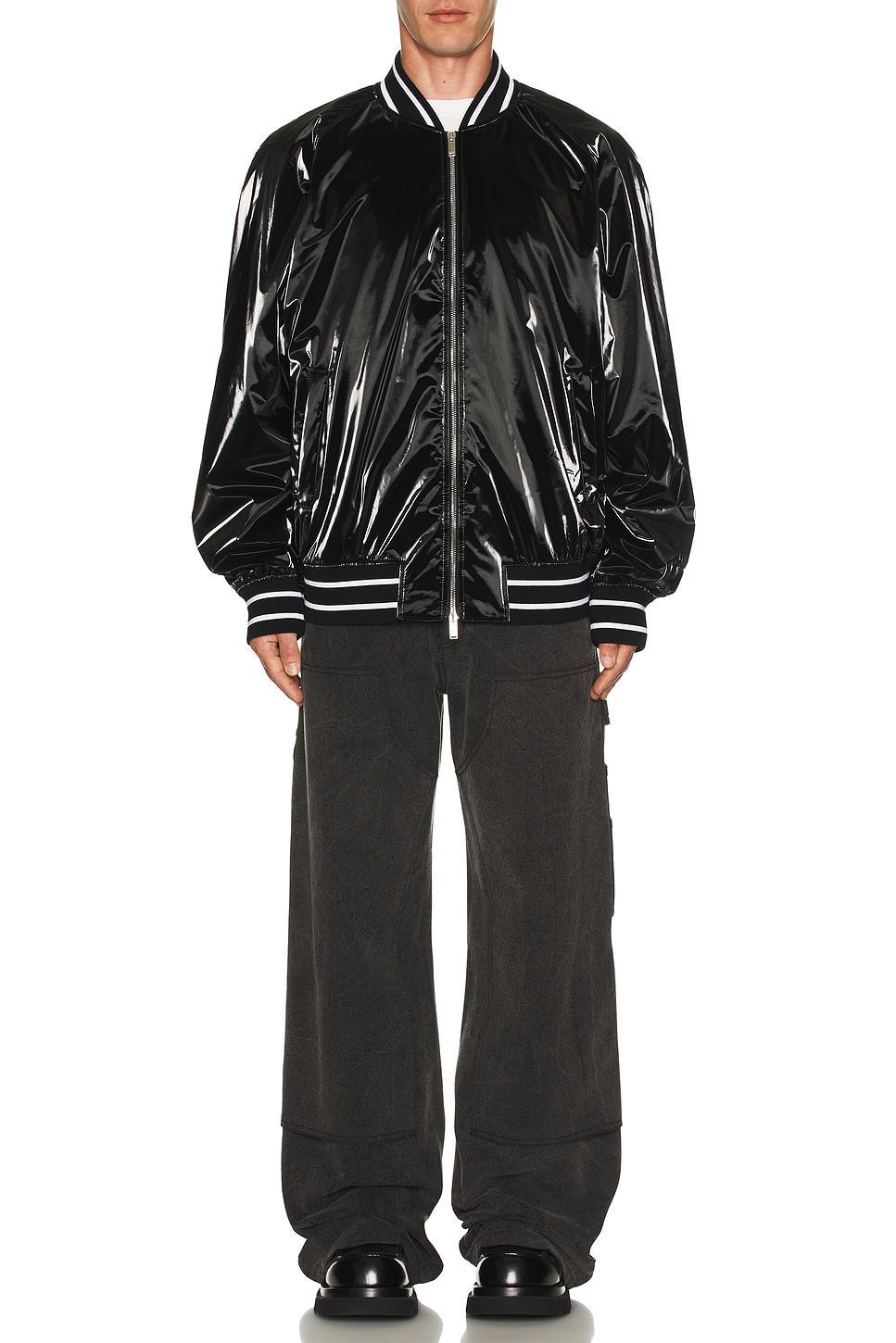 Image 1 of McQueen Carpenter Denim Trousers Jeans in Washed Charcoal