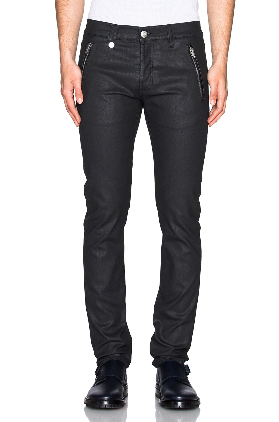 Image 1 of Alexander McQueen Zip Pocket Jeans in Black
