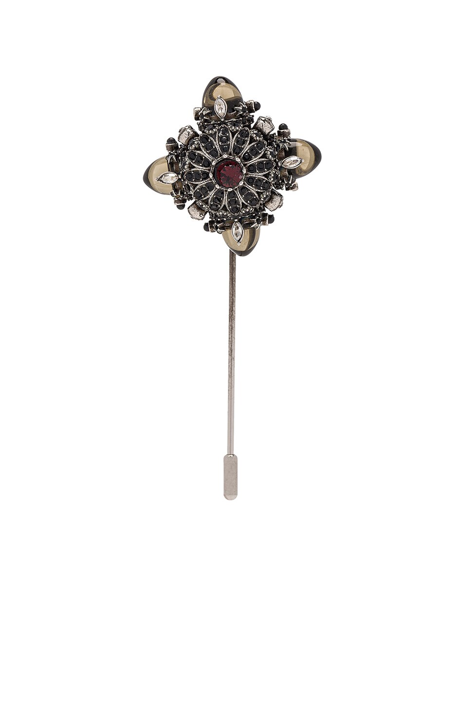 Image 1 of Alexander McQueen Lapel Pin in Silver
