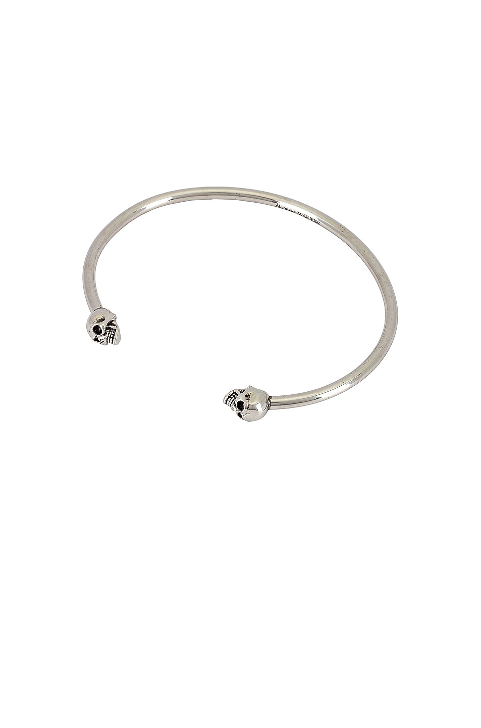 Image 1 of Alexander McQueen Thin Twin Bracelet in Silver