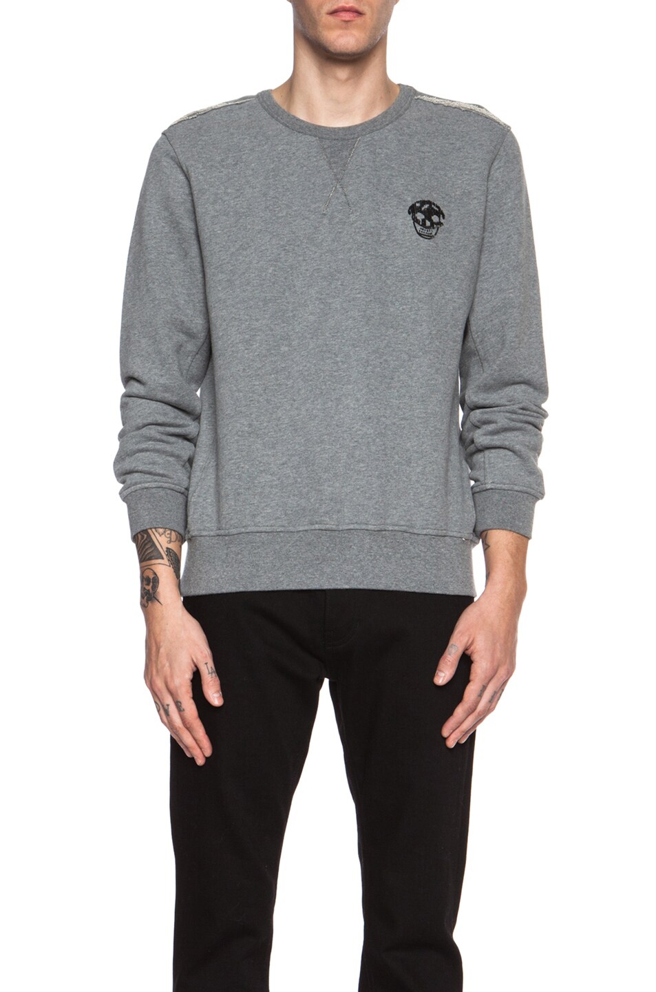 Image 1 of Alexander McQueen Organic Cotton Sweatshirt in Grey