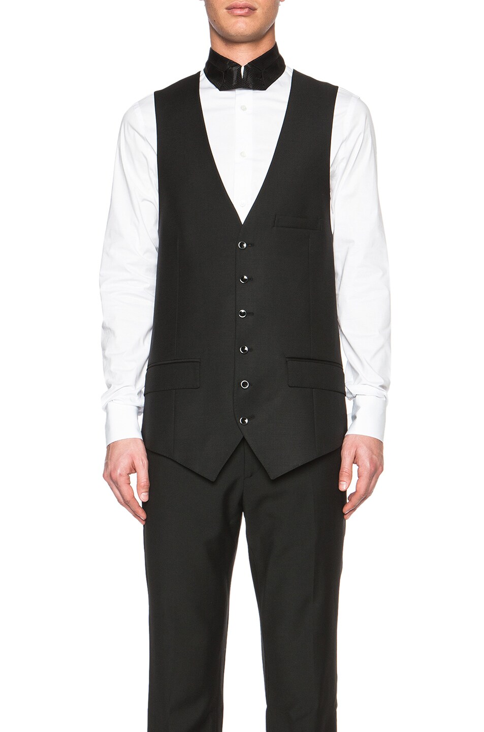 Image 1 of Alexander McQueen Waistcoat Vest in Black