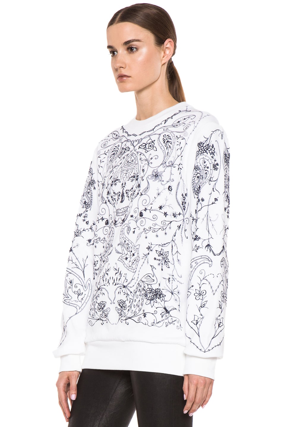 alexander mcqueen white sweatshirt