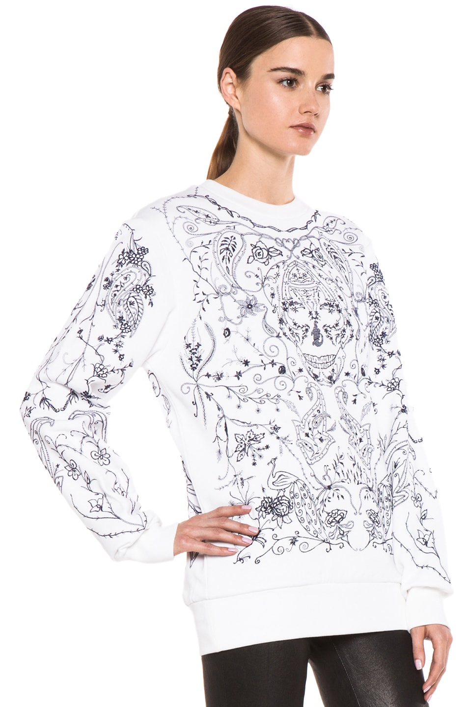 alexander mcqueen white sweatshirt