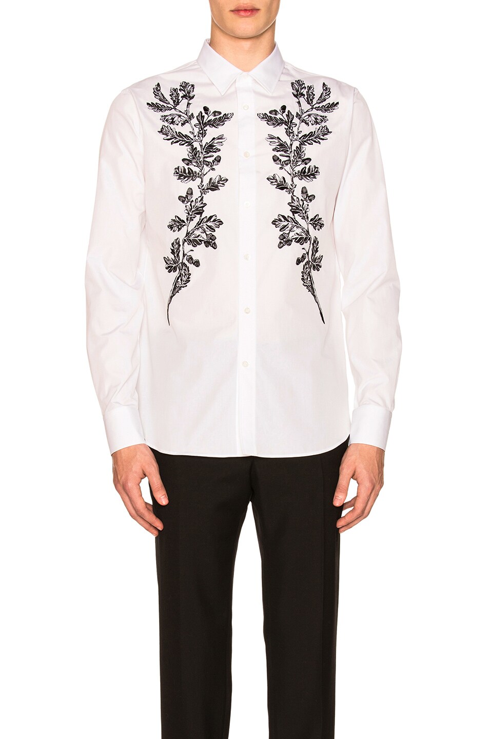 Image 1 of Alexander McQueen Front Detail Shirt in White
