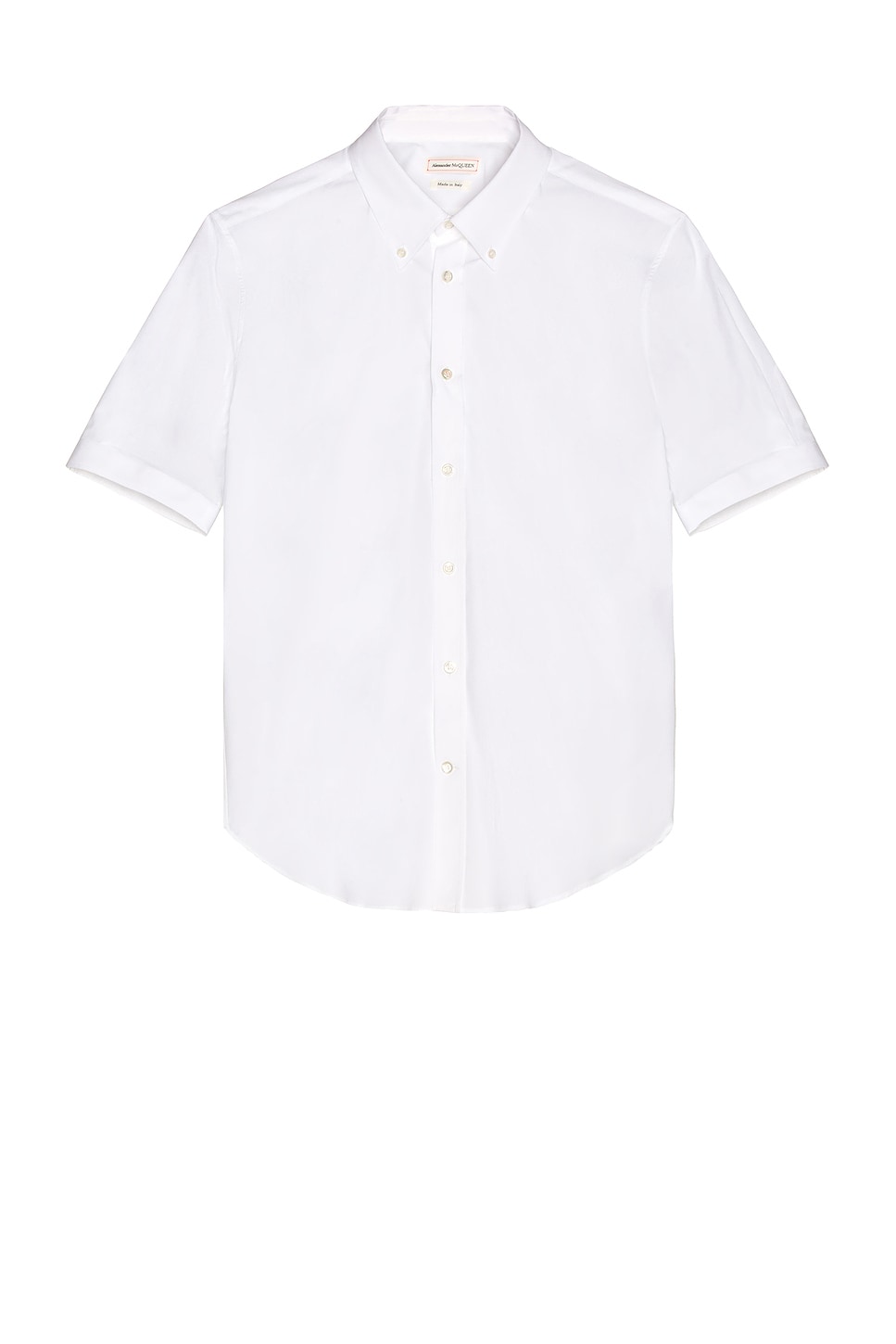 Image 1 of Alexander McQueen Short Sleeve Shirt in White