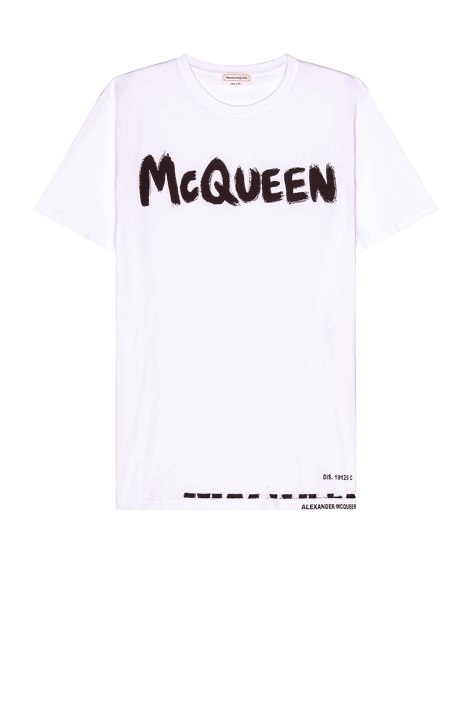 Image 1 of Alexander McQueen Graffiti Print T-Shirt in White