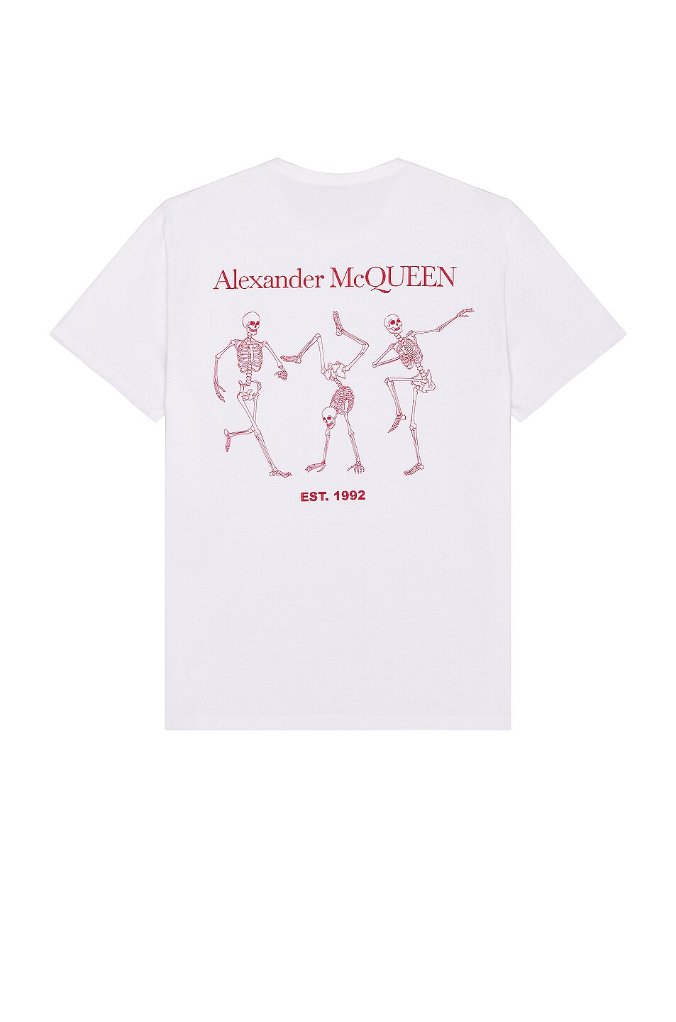Image 1 of Alexander McQueen T-Shirt in White & Welsh Red