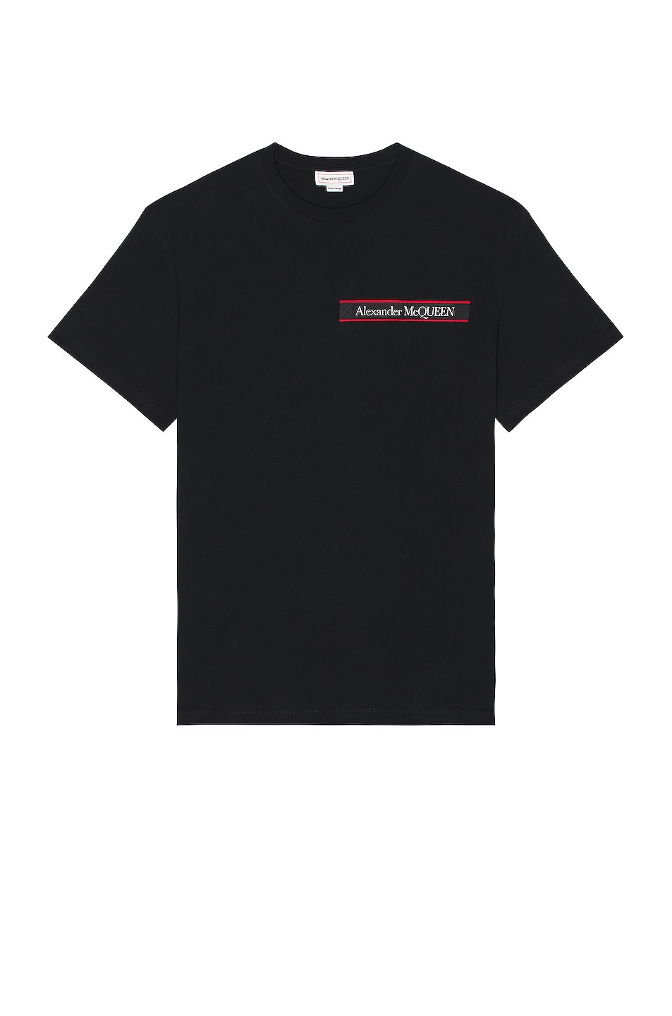 Image 1 of Alexander McQueen Logo Tape T Shirt in Black & Mix