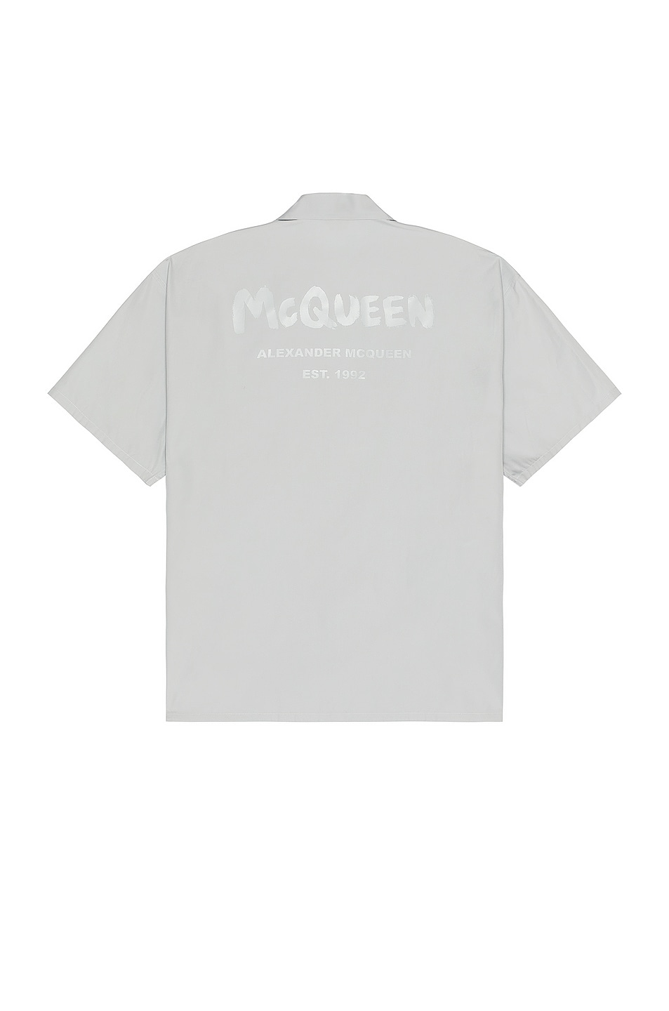 Image 1 of Alexander McQueen Boxy Pyjama Shirt in Dove Grey