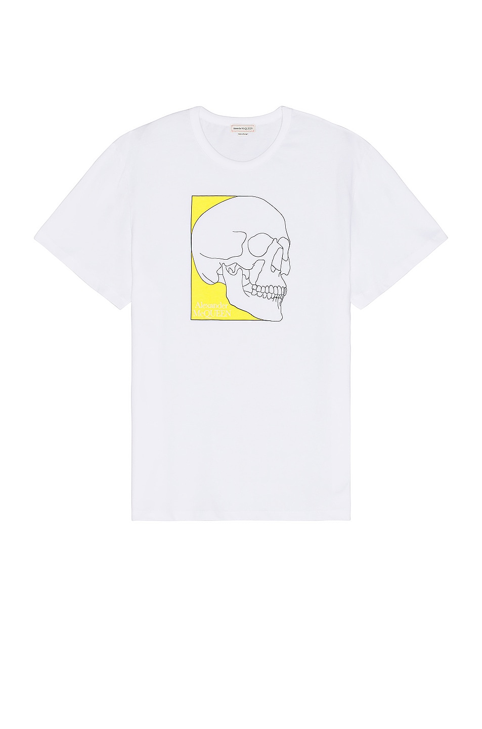 Image 1 of Alexander McQueen T-shirt in White & Yellow