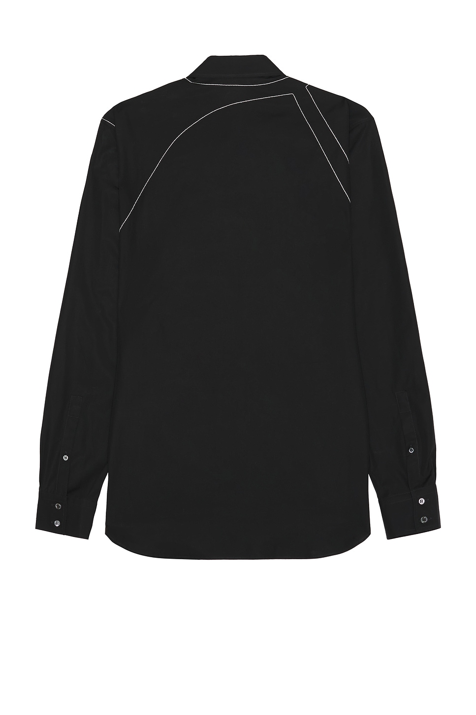 Shop Alexander Mcqueen Stitching Harness Long Sleeve Shirt In Black