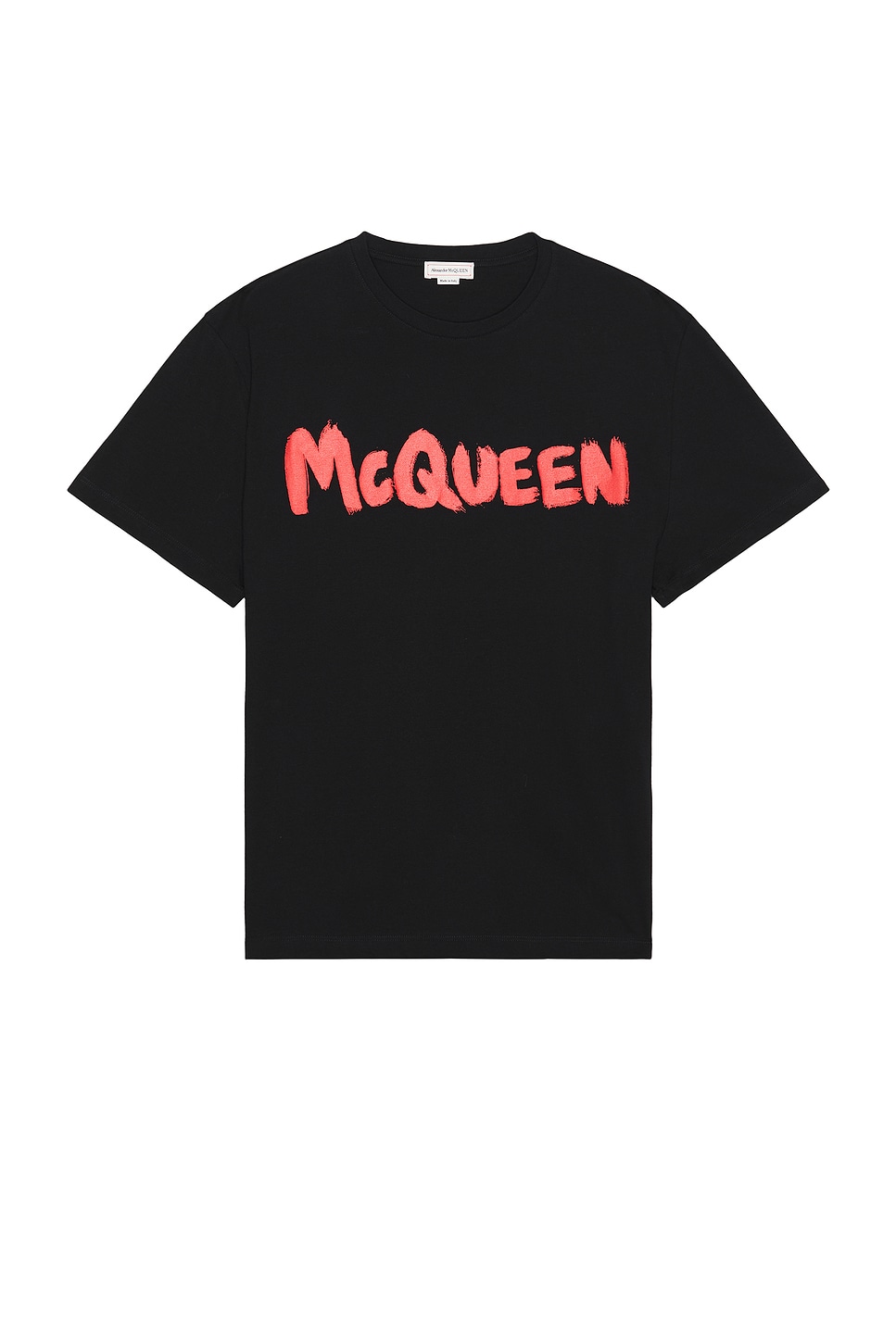Shop Alexander Mcqueen Logo T-shirt In Black & Red