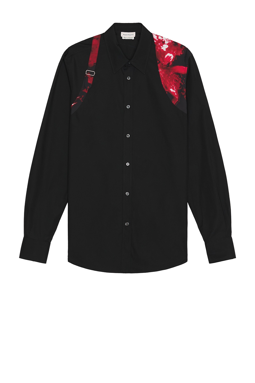 Image 1 of Alexander McQueen Harness Shirt in Black