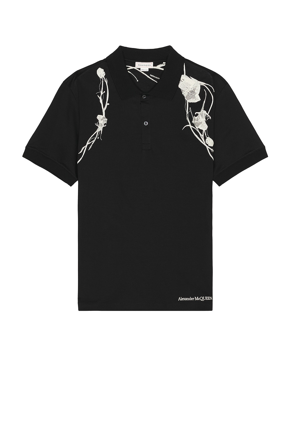 Shop Alexander Mcqueen Harness Short Sleeve Shirt In Black