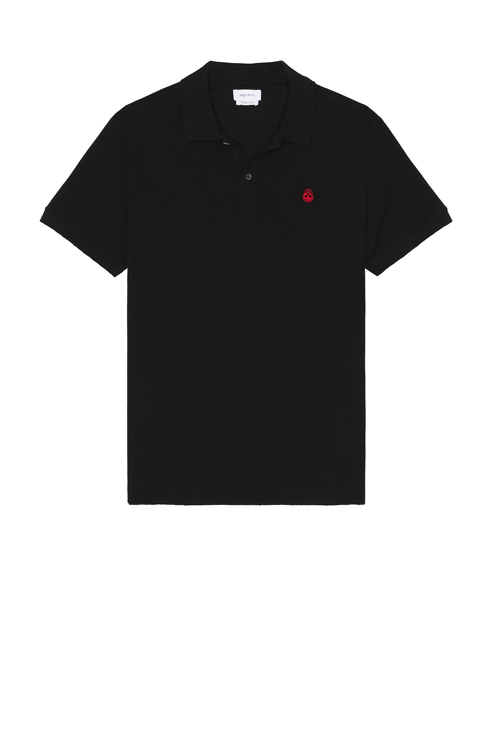 Shop Alexander Mcqueen Oversized Polo In Black Washed