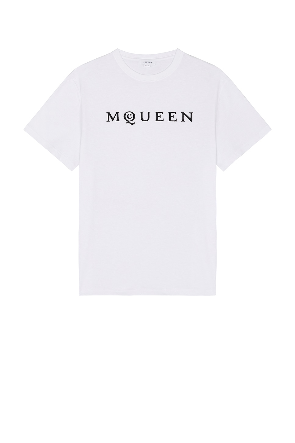 Image 1 of McQueen T-Shirt in White & Black