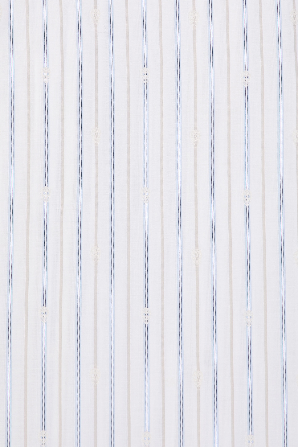 Image 3 of McQueen Square Pinestripe Shirt in White, Blue, & Grey