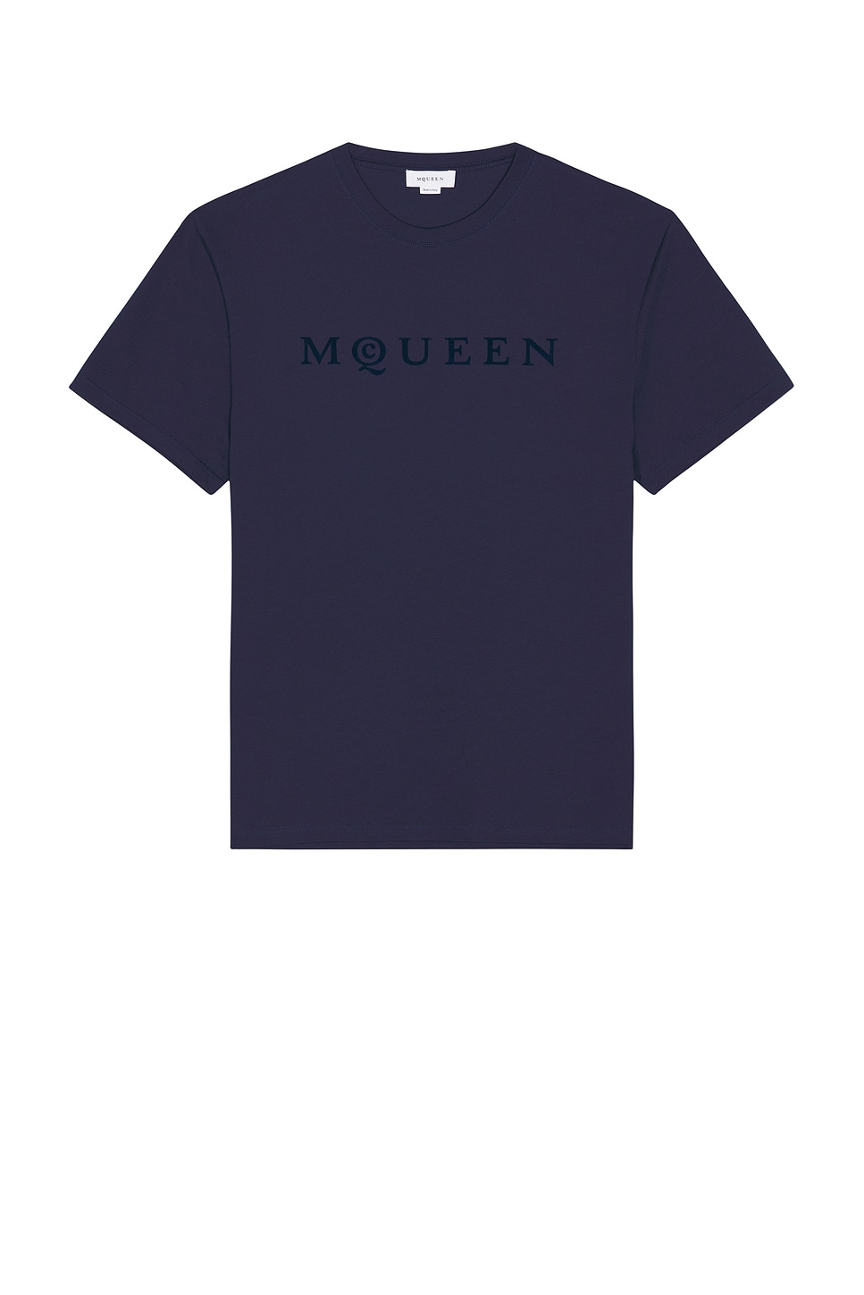 Image 1 of McQueen Logo T-Shirt in Navy & Jermyn St. Blue