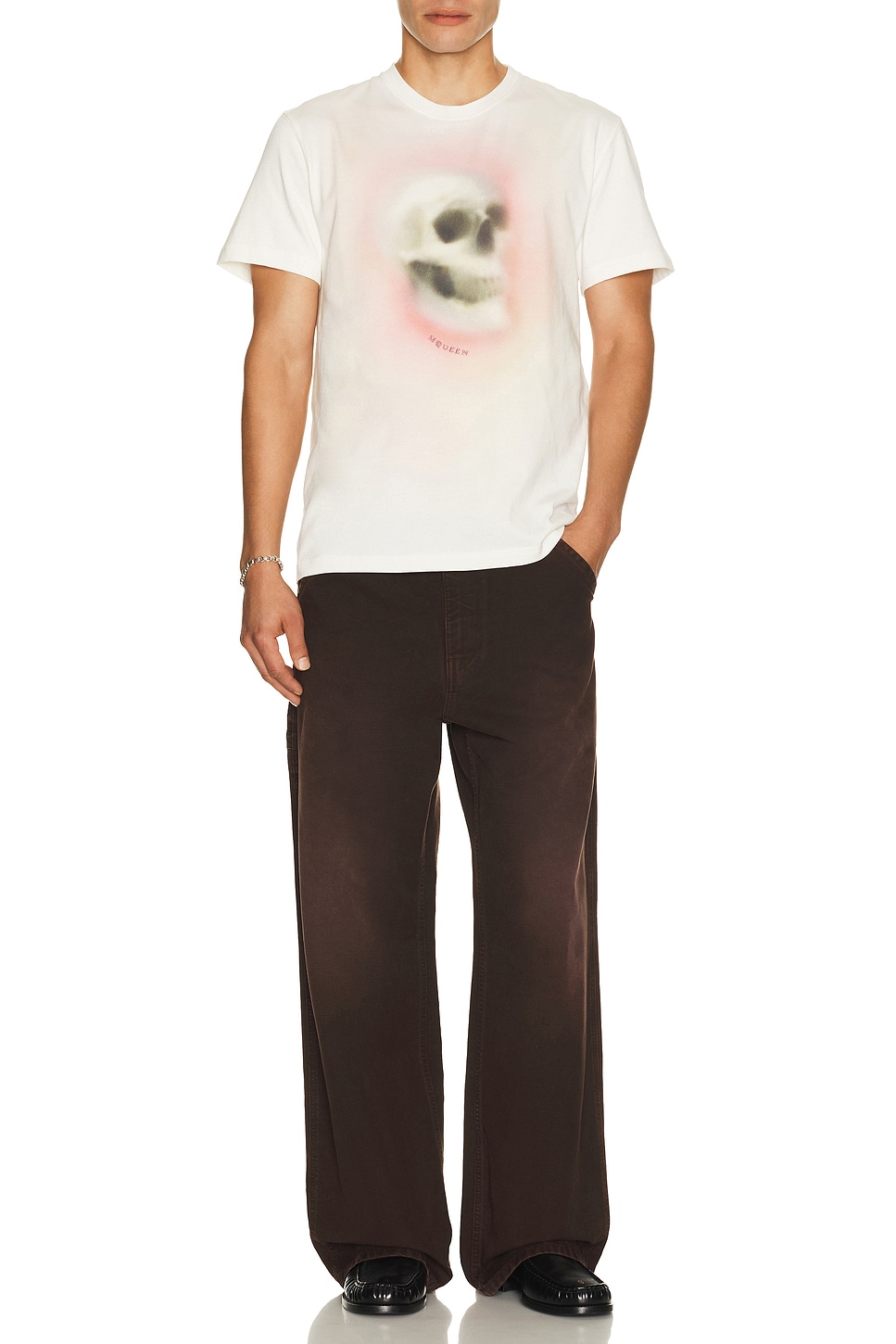 McQueen Skull Haze Tee Shirt | Thumbnail 3 McQueen Skull Haze Tee Shirt | Thumbnail 3