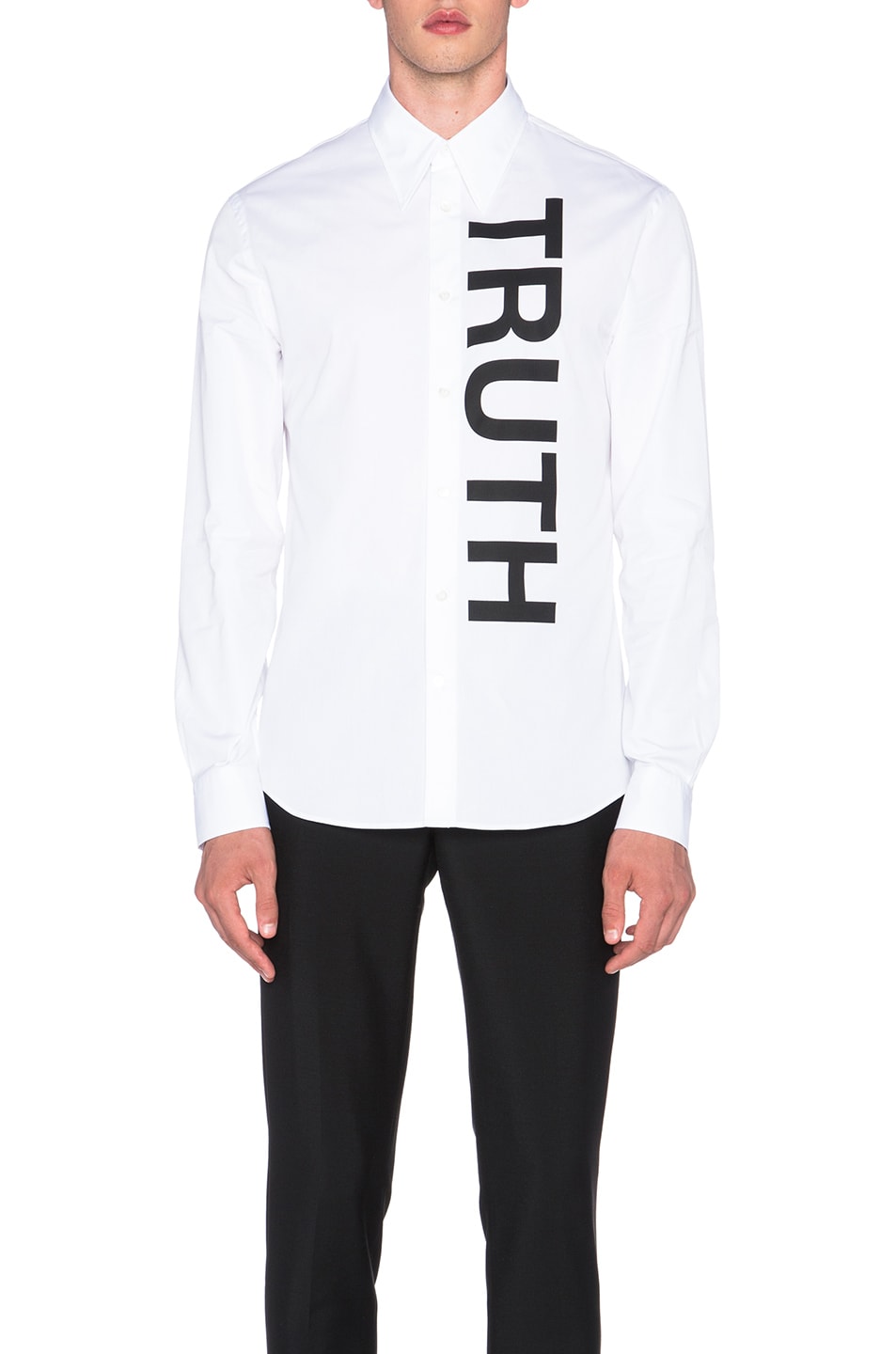 Image 1 of Alexander McQueen Truth Button Down Shirt in White