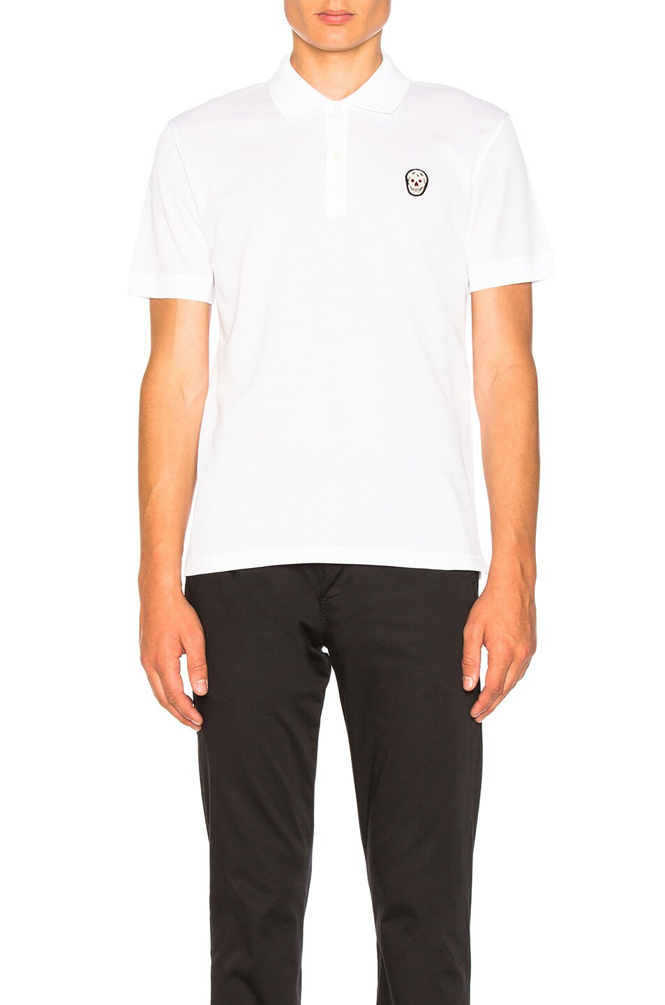 Image 1 of Alexander McQueen Classic Polo in White