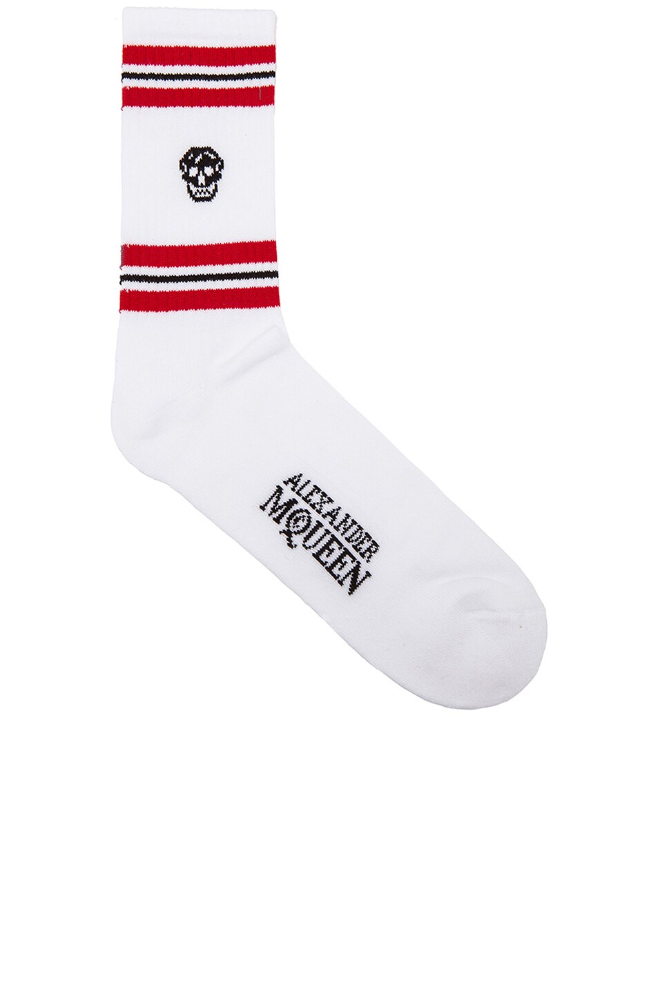 Image 1 of Alexander McQueen Sport Socks in Black & White