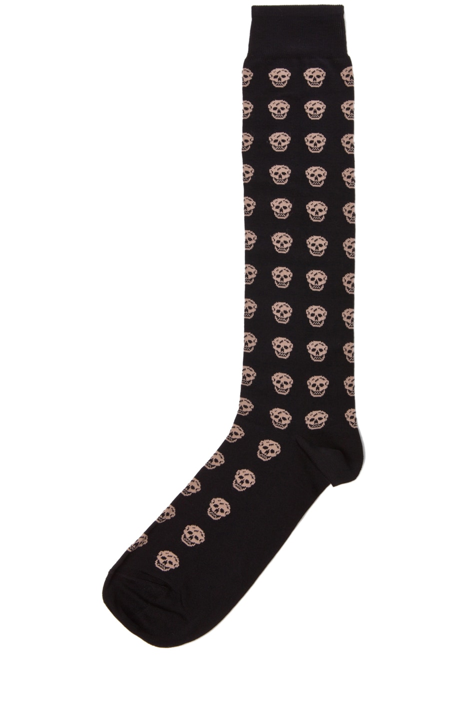 Alexander McQueen Skull Socks in Black FWRD
