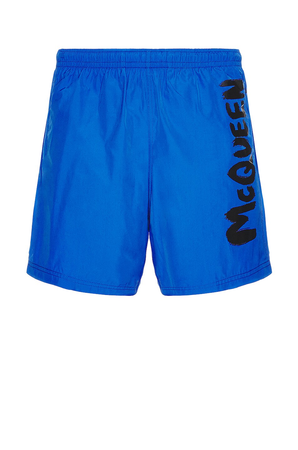 Image 1 of Alexander McQueen Graphic Swimwear in Royal Blue & Black