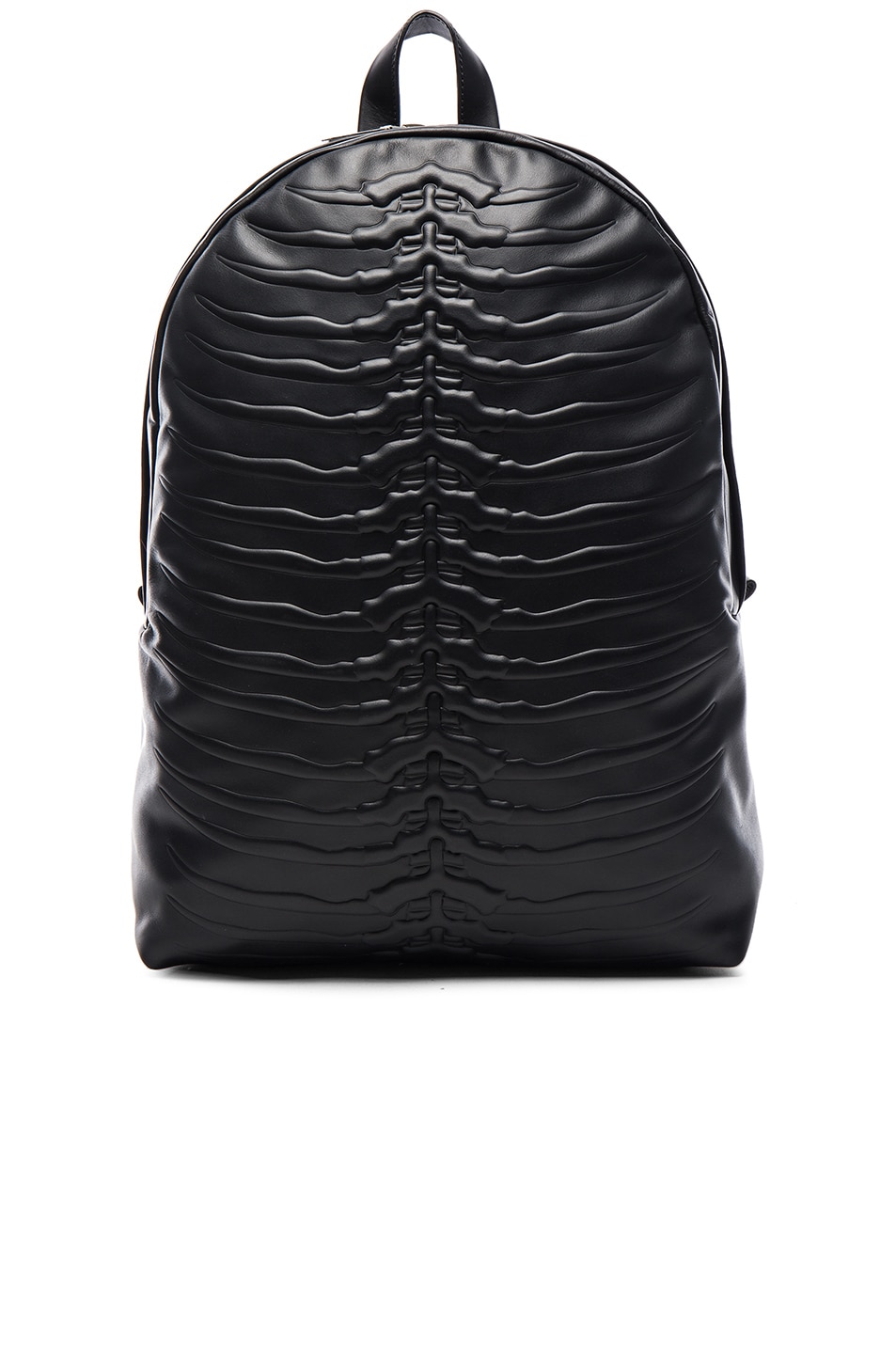 Image 1 of Alexander McQueen Rib Cage Backpack in Black