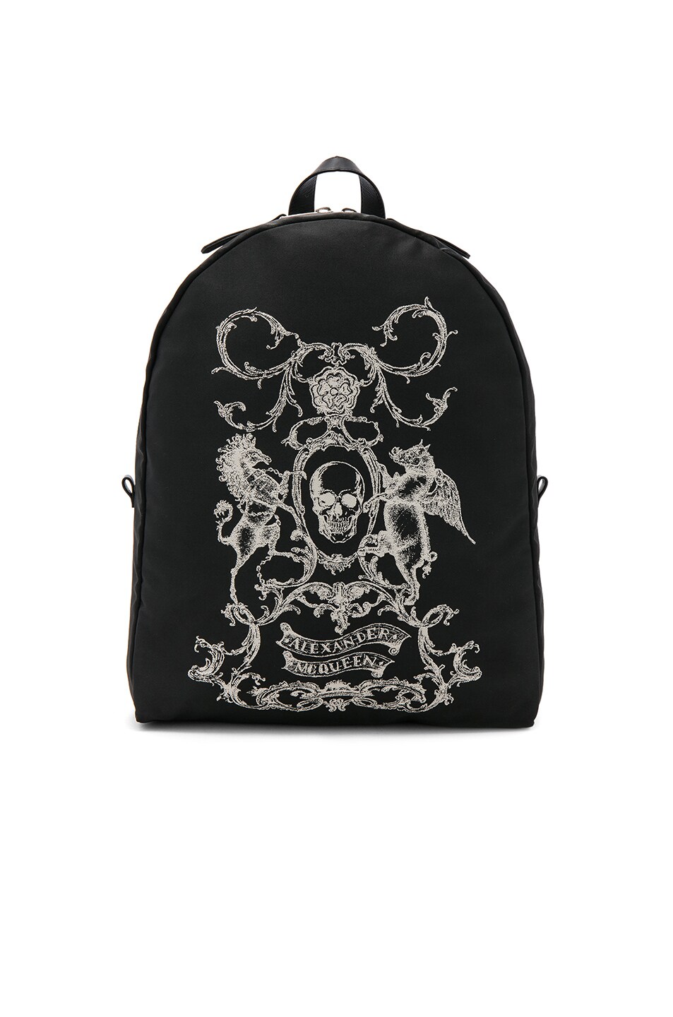 Image 1 of Alexander McQueen Printed Backpack in Black