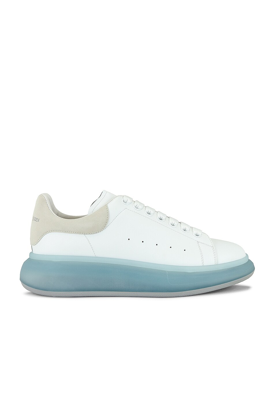 Image 1 of Alexander McQueen Sneaker in White & Frosty Blue