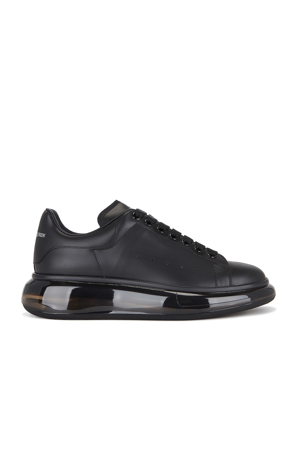 Image 1 of Alexander McQueen Leather Sneaker in Black
