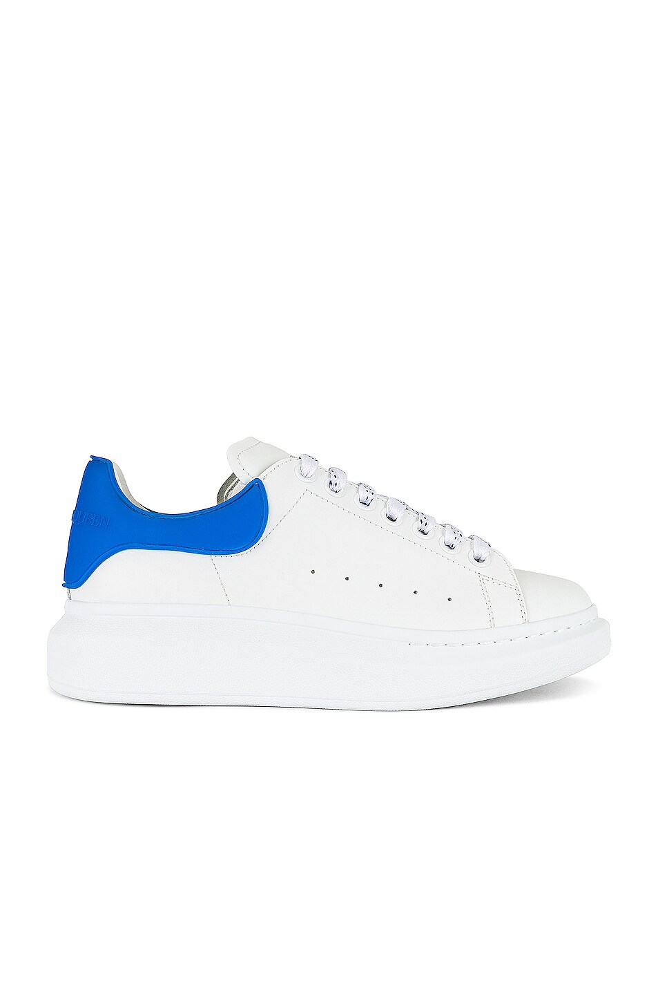 Image 1 of Alexander McQueen Sneaker in White & Blue