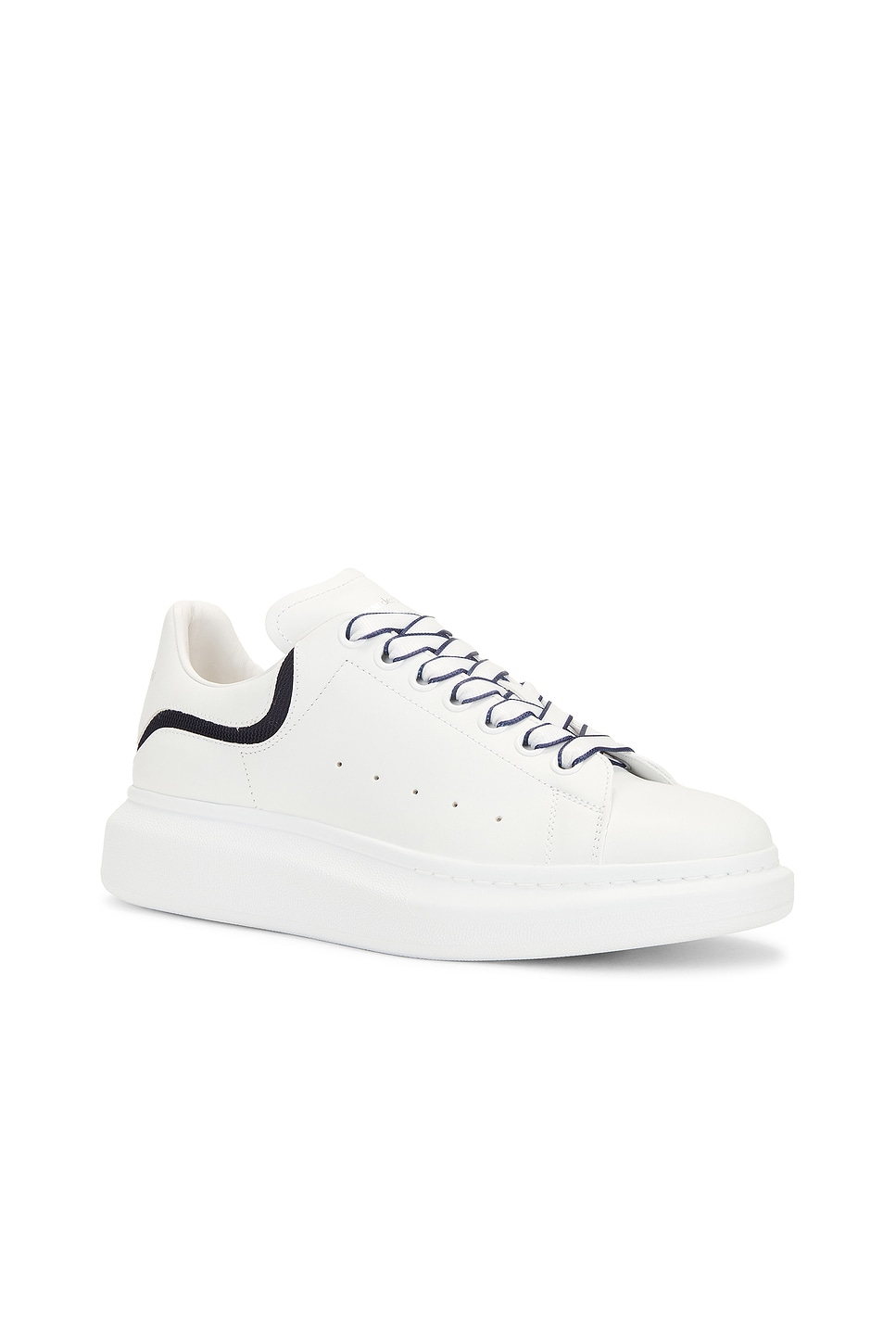 Shop Alexander Mcqueen Oversized Sneaker In White & Navy