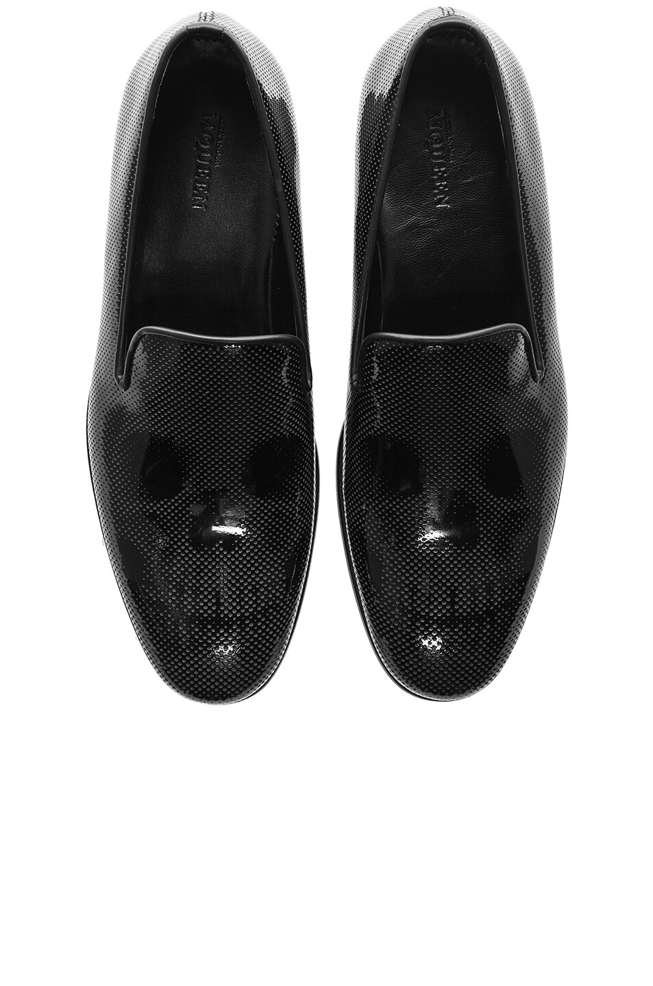 Image 1 of Alexander McQueen Skull Patent Leather Loafers in Black