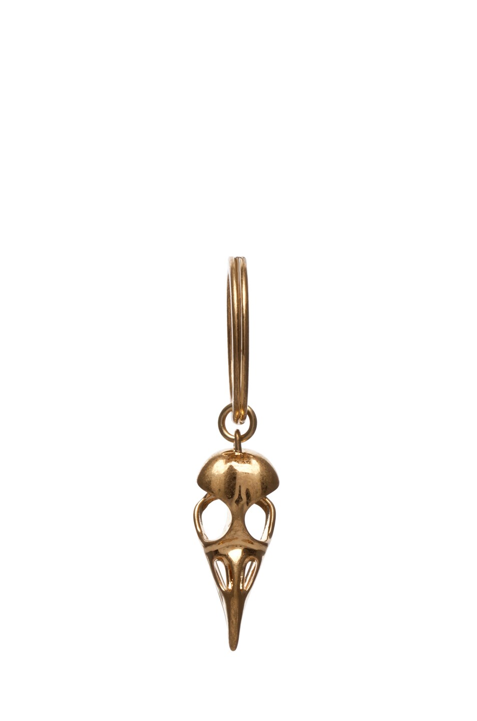 Image 1 of Alexander McQueen Bird Key Ring in Brass