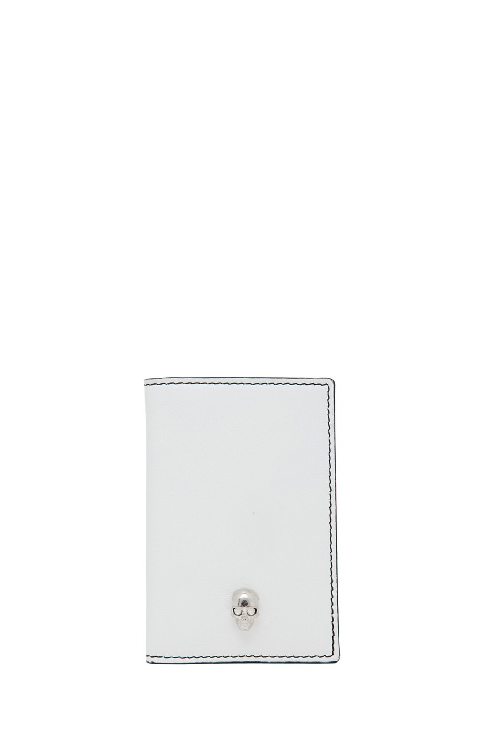 Image 1 of Alexander McQueen Leather Pocket Organizer in Optical White