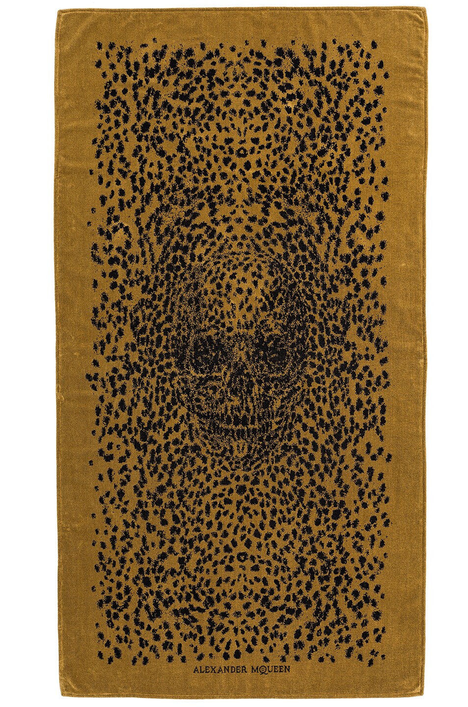 Image 1 of Alexander McQueen Leopard Big Skull Towel in Rope & Blue