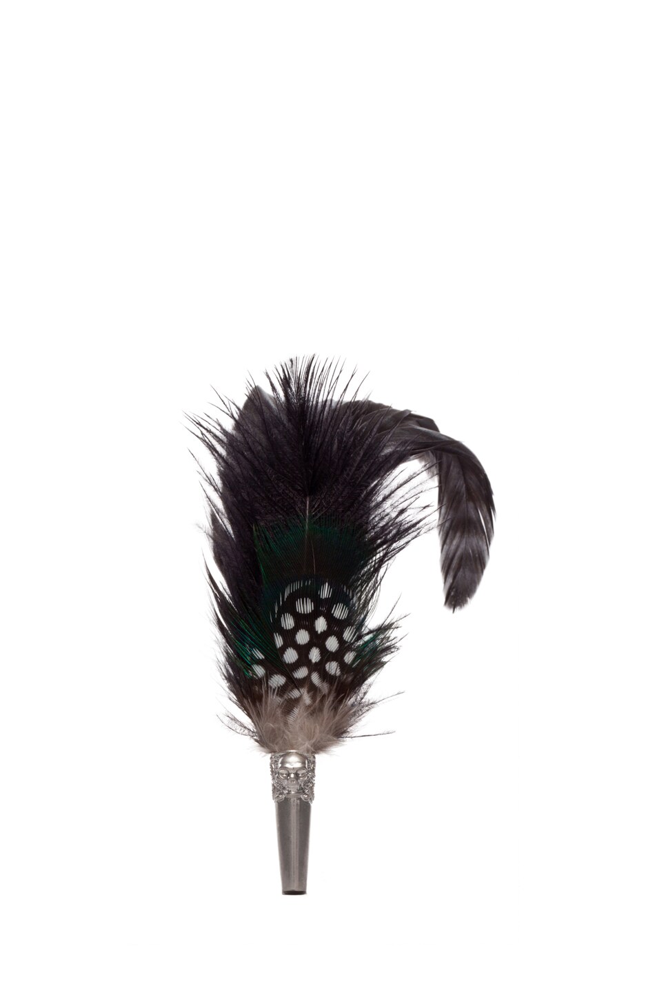 Image 1 of Alexander McQueen Long Feather Brooch in Natural