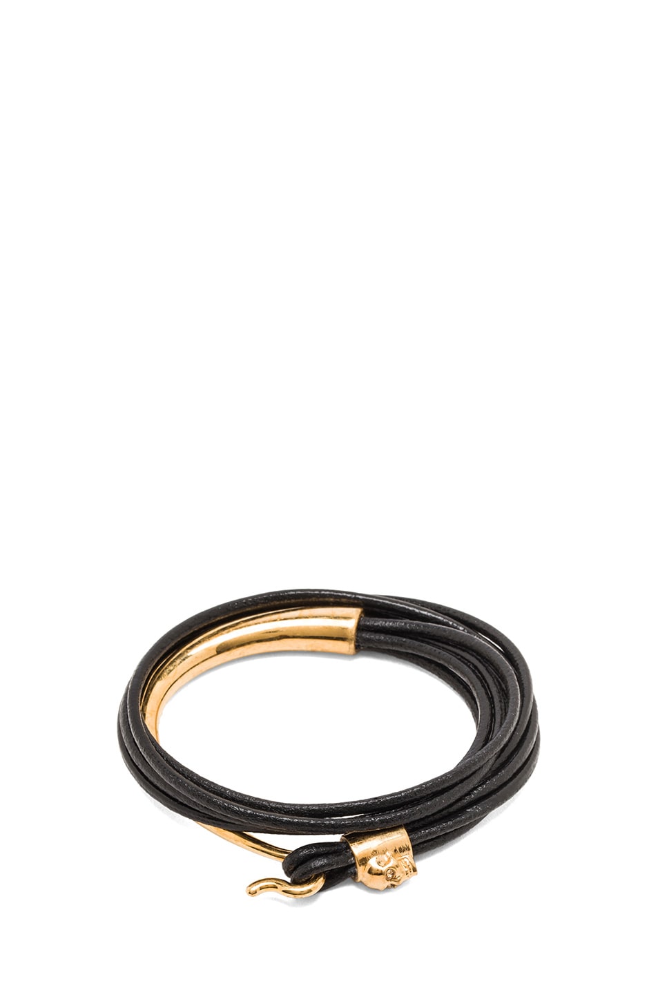 Image 1 of Alexander McQueen Link Bracelet in Black