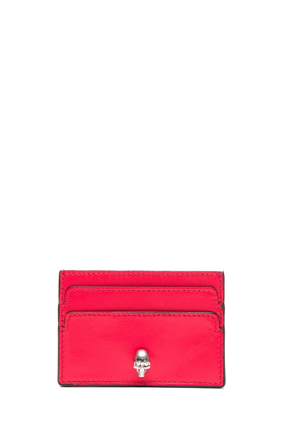 Image 1 of Alexander McQueen Card Holder in Shiny Red