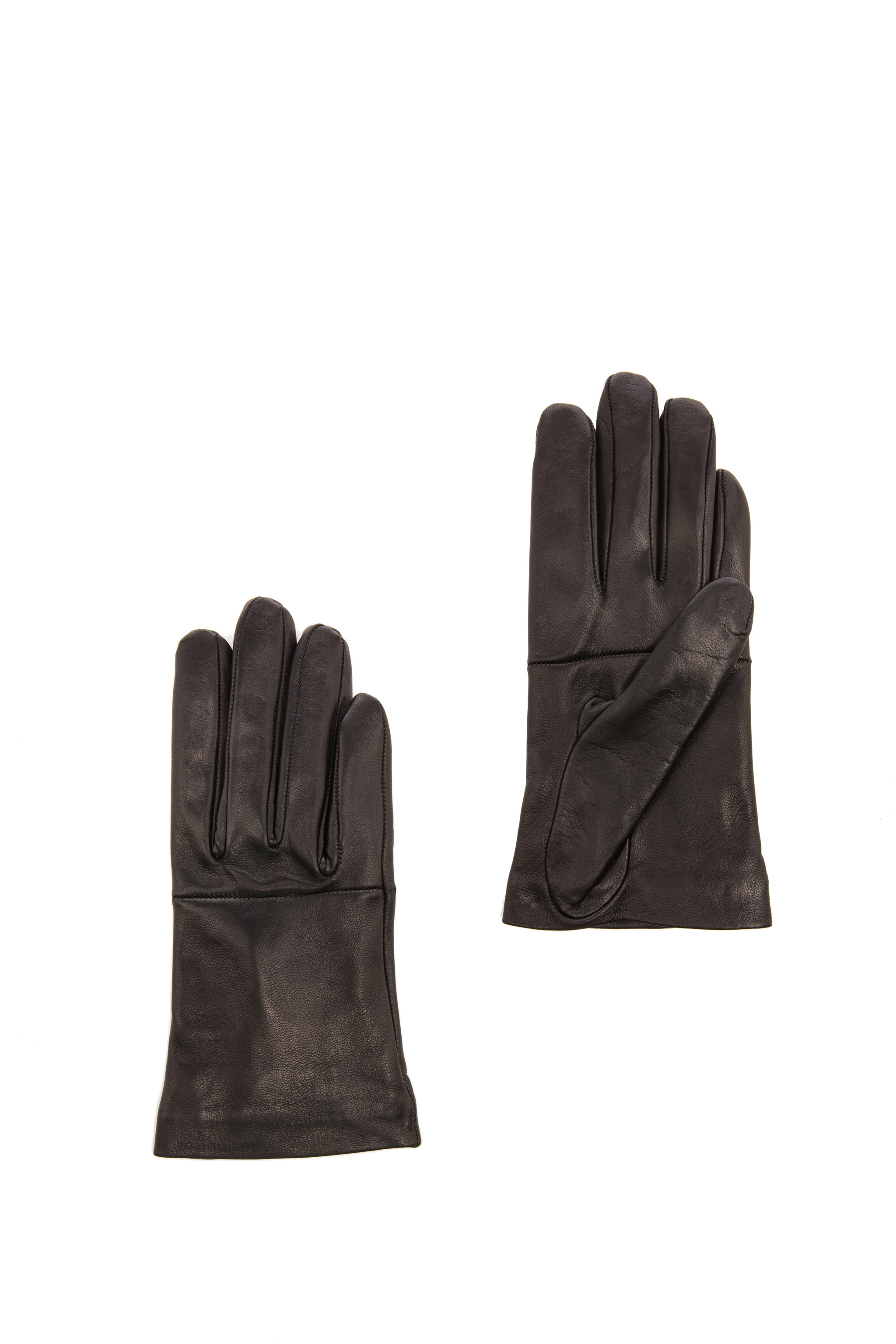 Image 1 of Alexander McQueen Leather Gloves in Black