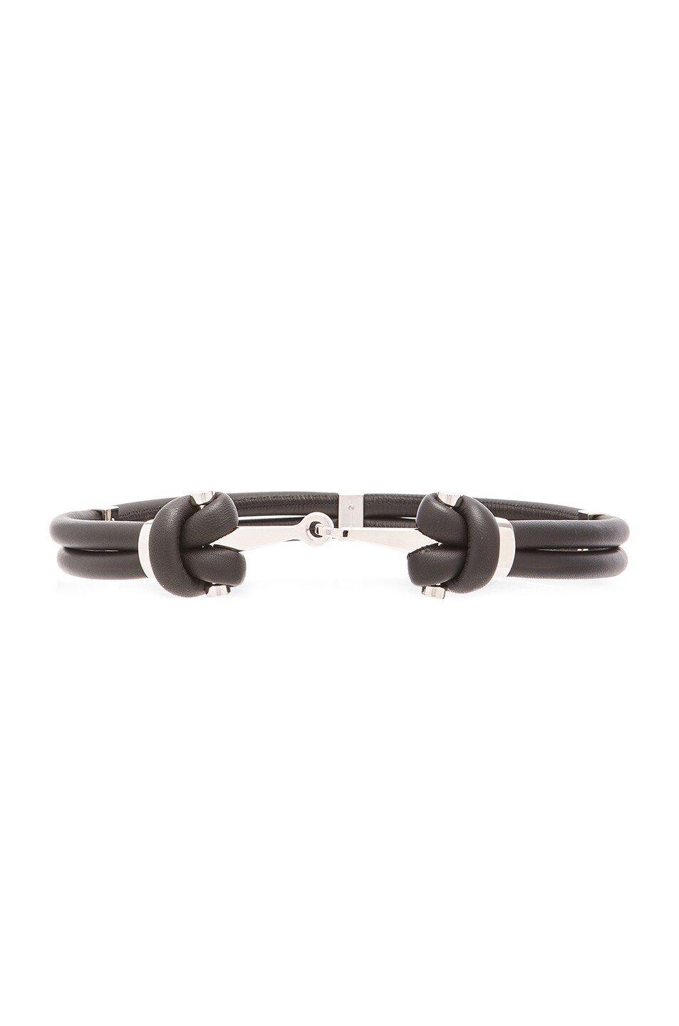 Image 1 of Alexander McQueen Rope Belt in Black