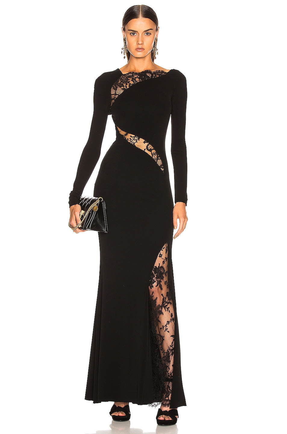 Image 1 of Alexander McQueen Jersey Dress in Black