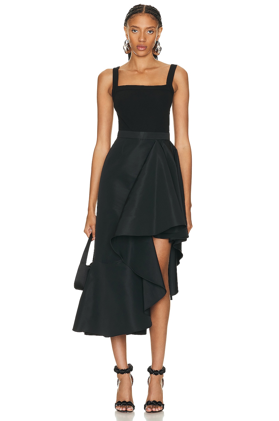 Image 1 of Alexander McQueen Cut And Sew Dress in Black
