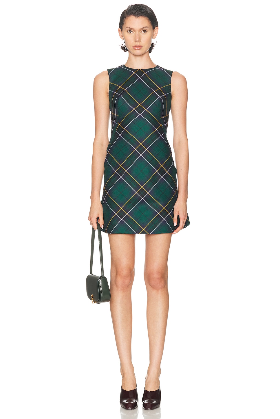 Image 1 of McQueen Evening Dress in Navy, Green, & Yellow