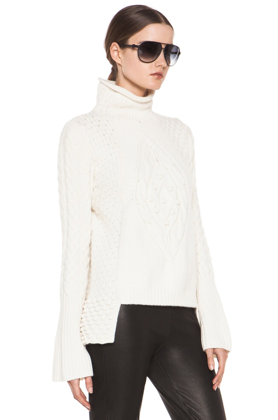 Alexander McQueen Aran Sweater in Cream | FWRD